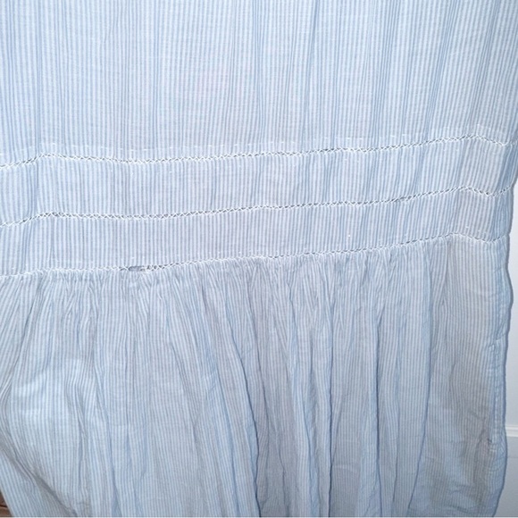 Ulla Johnson Striped Virginie Dress Blue White Maxi Lined Size 2 Women's Coastal - Picture 15 of 16